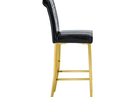 Bar Chairs With Crystal Clasp Design (Set of 2)