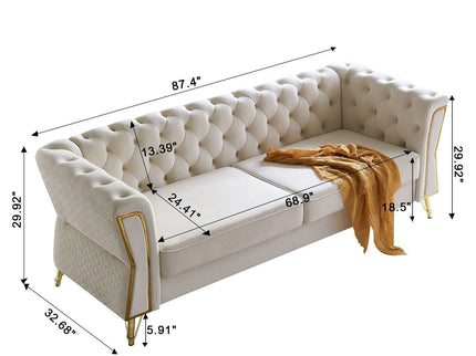 Modern Tufted Sofa For Living Room