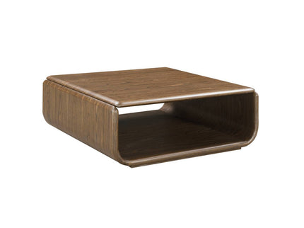 Lanza - Coffee Table With Open Shelf Storage - Dark Walnut