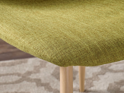 Modern Minimalist Fabric Dining Chair With Iron Legs