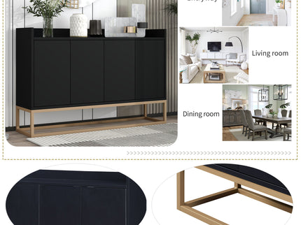 Modern Sideboard Elegant Buffet Cabinet With Large Storage Space For Dining Room, Entryway