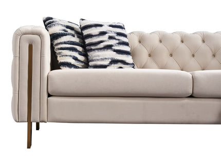 Chesterfield - Modern Tufted Living Room Sofa, 84.25''W Couch