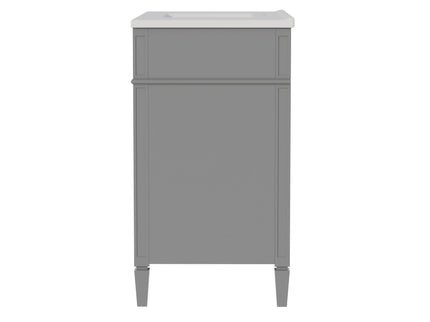 Bathroom Vanity With Top Sink, 2 Drawers, Tip Out Drawer