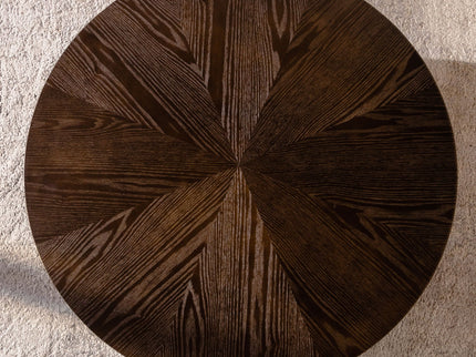 Round Retro Coffee With Solid Wood Legs