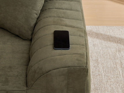 Oversized 2 Seater Loveseat With 2 Decor Throw Pillows, Deep Seat Sofa For Living Rooms