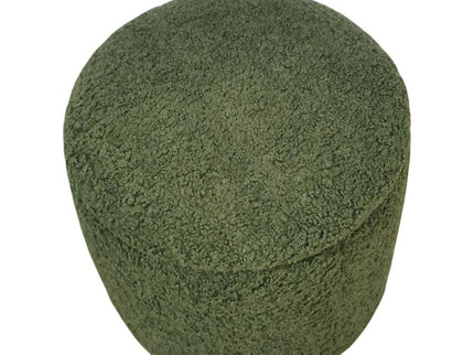 Elegant Round Storage Ottoman Upholstered