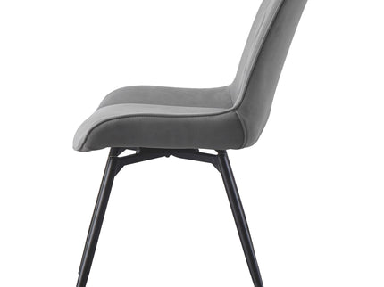 Tufted Swivel Dining Chairs (Set of 2) - Gray