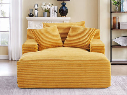 Cloudline - Oversized Chaise Lounge, Modern Comfy Couch With Full Foam Cushioning, Cozy Sleeper Sofabed