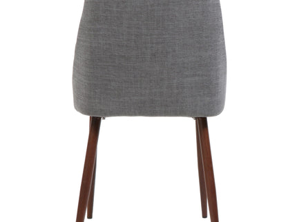 Modern Dining Chair With Iron Legs And Wood Finish