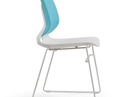 Ergonomic Backrest Stacking Chairs (Set of 4)
