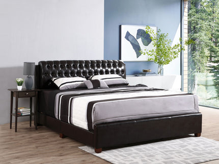 Marilla - King Bed - Dark Brown