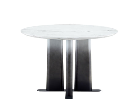 Round Dining Table With Cross Base, Modern Home Furniture