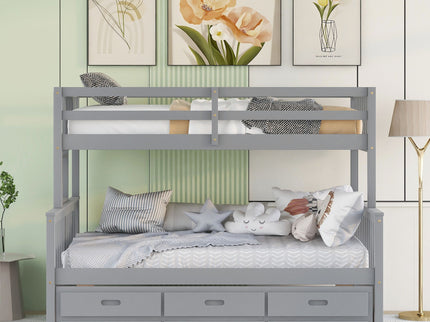Bunk Bed With Twin Size Trundle And Drawers