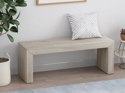 Acacia Wood Dining Bench, Farmhouse Style