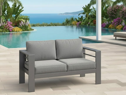 All-Weather Patio Loveseat With Thick Cushions