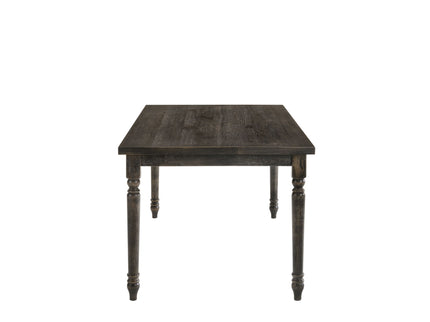 Claudia II - Weathered 7 Pieces Dining Room Set - Gray