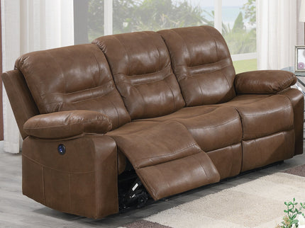 Modern Contemporary Power Reclining Sofa With USB Port