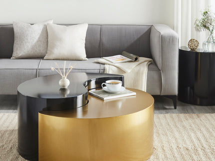 Ying Yang - Coffee Table - Gold / Black