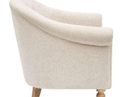Fayette - Tufted Accent Arm Chair - Cream