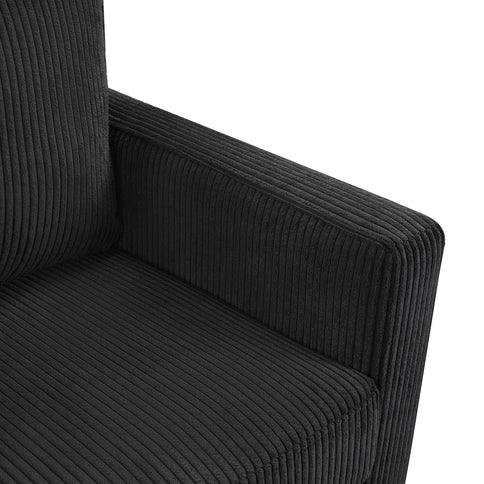 Sleeper Sofa With Foldable Mattress, USB Ports, Side Table & Storage Pocket