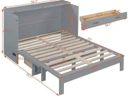 Murphy Bed With Large Drawers