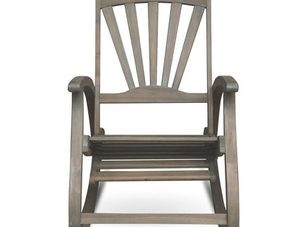 Outdoor Reclining Rocking Chair - Gray