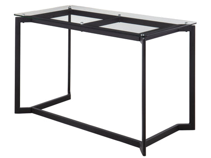 Masters - Modern Office Desk - Black / Clear