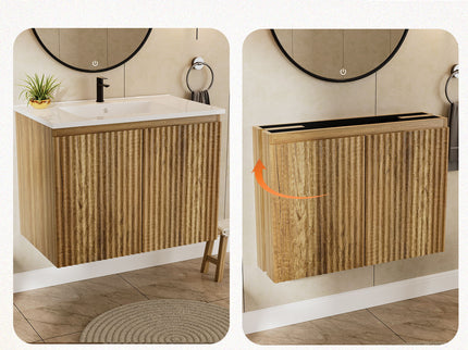 Folding Wall Cabinet With Creamic Sink