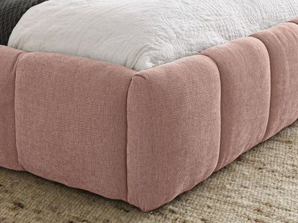 Modern Platform Bed Frame With Thick Fabric
