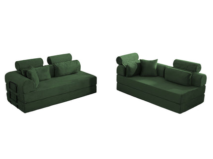 Modern L-Shape Modular Sectional Sofa, Compressed Design