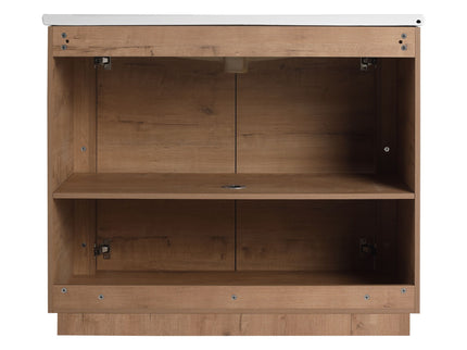 Freestanding Bathroom Vanity With Sink & 2 Soft Close Doors