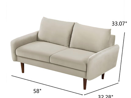 Kent - Loveseat, 2 Seater Sofa For Compact Living Spaces