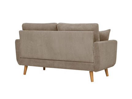 Upholstered Loveseat With Arms And Pillows