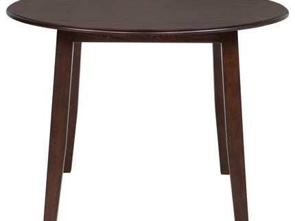 Verety - 5 Piece Round Dining Set With Chairs - Dark Brown