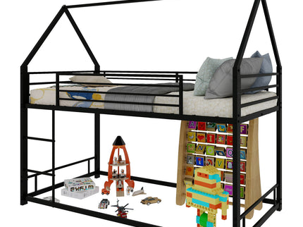 Bunk Bed With Safety Guardrails, No Box Spring Needed
