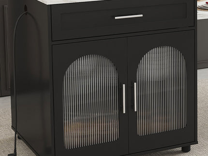 Expandable Kitchen Island With Power Outlet