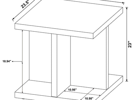 Metron - 2 Piece Coffee Table Set - Mango Color