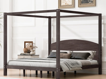 anopy Platform Bed With Headboard And Support Legs
