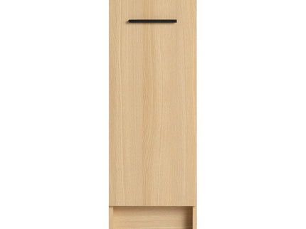 Slim Freestanding Bathroom Storage Cabinet - Light Oak