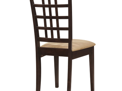 Lattice Back Side Chair (Set of 2) - Brown
