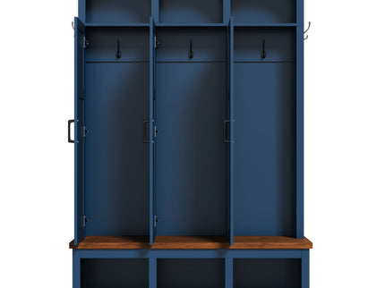 Classic Arched Design Hall Tree With 3 Hidden Storage