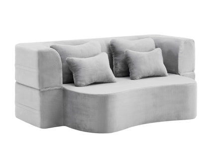 Modern Floor Sofa With 4 Pillows