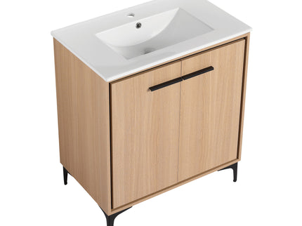 Modern Bathroom Vanity Base With Basin And Storage Cabinet