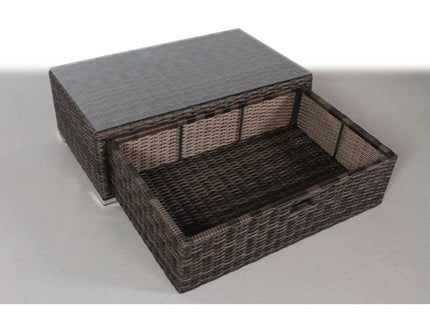 Modern Patio Rattan Sectional Set With Cushions