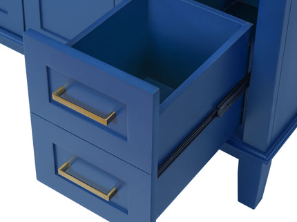 Modern Bathroom Vanity With Ceramic Sink, Soft Close Storage Cabinet