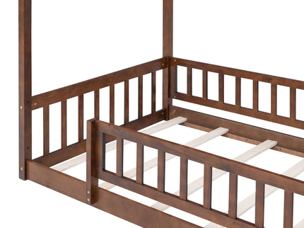 Bed House Bed Frame With Fence