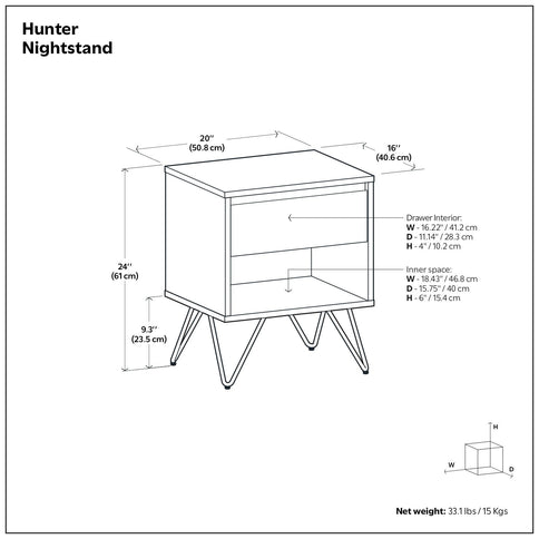 Hunter - Nightstand