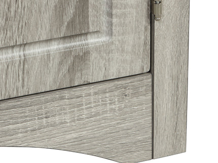 Triangle Bathroom Storage Cabinet With Adjustable Shelves, Freestanding Floor Cabinet For Home Kitchen