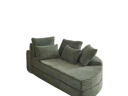 Semi Circular 2 In 1 Sofa Bed With Neck Pillow