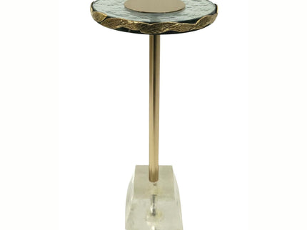Anaheim - Round Accent Table - Gold